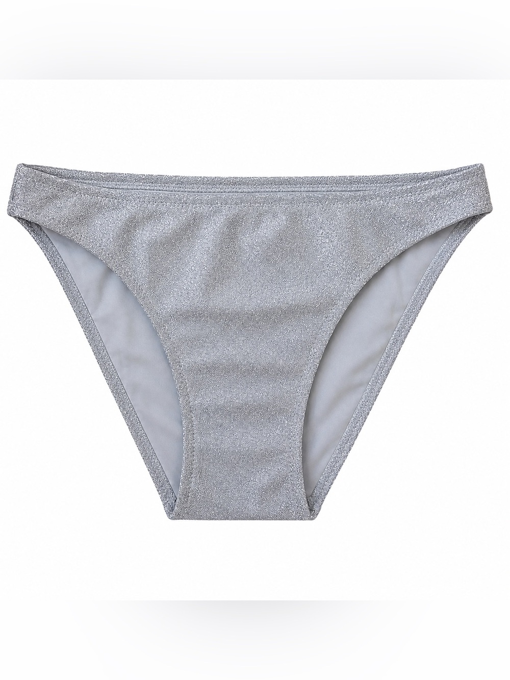 Good American Silver Sparkle Bikini Bottom Metallic Swim XL NWT